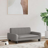 VidaXL Hundebett 70x45x30 cm Kunstleder grau