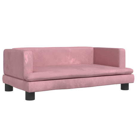 Vidaxl Hundekorb 80x45x30 cm Velvet Pink