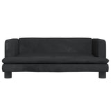 Vidaxl Hundekorb 80x45x30 cm Samt Schwarz