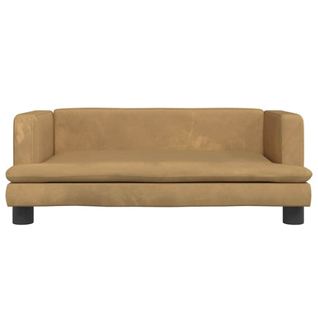 Vidaxl Hundekorb 80x45x30 cm Samtbraun