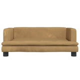 Vidaxl Hundekorb 80x45x30 cm Samtbraun