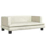 Vidaxl Hundekorb 80x45x30 cm Samtcreme farbig