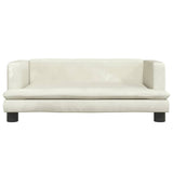 Vidaxl Hundekorb 80x45x30 cm Samtcreme farbig