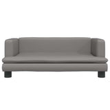 Vidaxxl Hundebett 80x45x30 cm Kunstleder grau