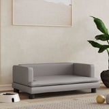 Vidaxxl Hundebett 80x45x30 cm Kunstleder grau