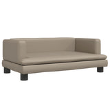Vidaxl Hundekorb 80x45x30 cm künstlicher Leder Cappuccinocente
