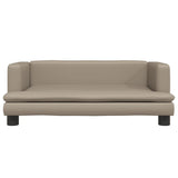 Vidaxl Hundekorb 80x45x30 cm künstlicher Leder Cappuccinocente