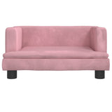 Vidaxl Hundekorb 60x40x30 cm Velvet Pink