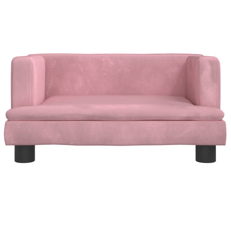 Vidaxl Hundekorb 60x40x30 cm Velvet Pink