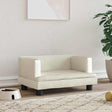 Vidaxxl Hundebett 60x40x30 cm Samt cremefarben