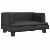 Vidaxxl Hundebett 60x40x30 cm Kunstleder schwarz
