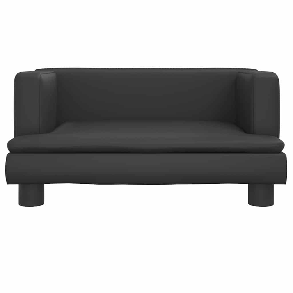 Vidaxxl Hundebett 60x40x30 cm Kunstleder schwarz