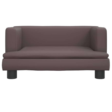 Vidaxxl Hundebett 60x40x30 cm Kunstleder braun