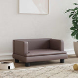 Vidaxxl Hundebett 60x40x30 cm Kunstleder braun
