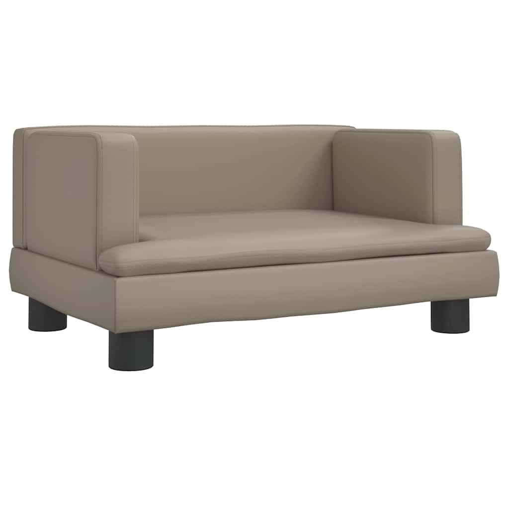 Vidaxxl Hundebett 60x40x30 cm Kunstleder cappuccinofarben