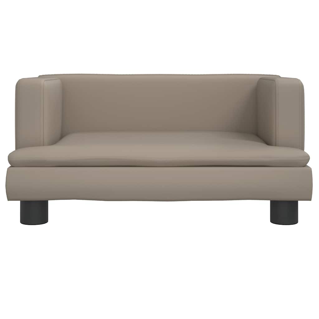 Vidaxxl Hundebett 60x40x30 cm Kunstleder cappuccinofarben