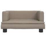 Vidaxxl Hundebett 60x40x30 cm Kunstleder cappuccinofarben