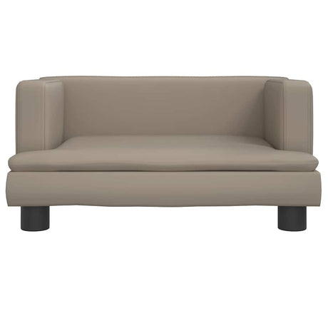 Vidaxxl Hundebett 60x40x30 cm Kunstleder cappuccinofarben