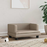 Vidaxxl Hundebett 60x40x30 cm Kunstleder cappuccinofarben