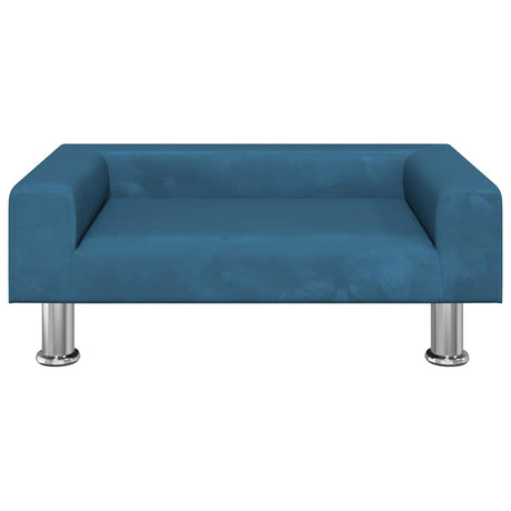 Vidaxxl Hundebett 70x45x26,5 cm samtblau
