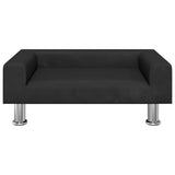 Vidaxl Hundekorb 70x45x26,5 cm Samt Schwarz
