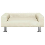 Vidaxxl Hundebett 70x45x26,5 cm Samt cremefarben