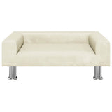 Vidaxxl Hundebett 70x45x26,5 cm Samt cremefarben