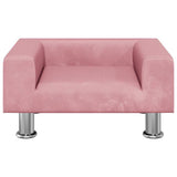 Vidaxxl Hundebett 50x40x26,5 cm samtrosa