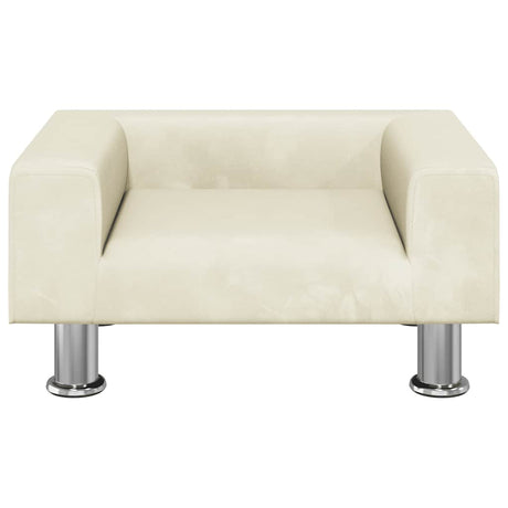 Vidaxl Hundekorb 50x40x26,5 cm Samtcreme -Colored