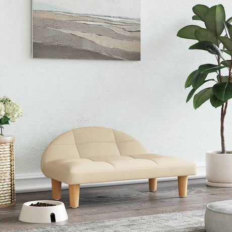 Vidaxl Hundekorb 70x52x30 cm Stoffcreme -Colored