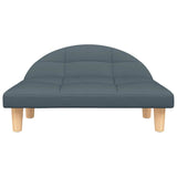 Vidaxl Hundekorb 70x52x30 cm Stoff dunkelgrau