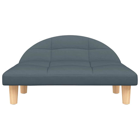 Vidaxl Hundekorb 70x52x30 cm Stoff dunkelgrau