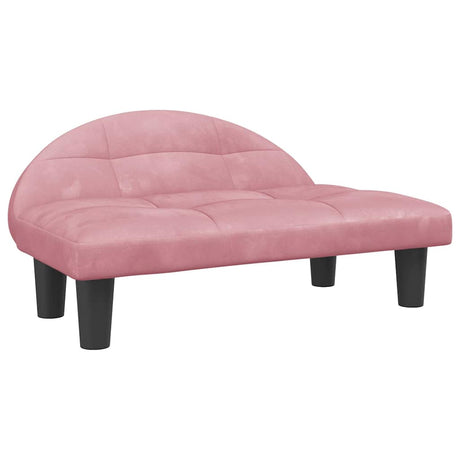 Vidaxxl Hundebett 70x52x30 cm samtrosa