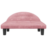 Vidaxxl Hundebett 70x52x30 cm samtrosa