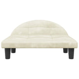 Vidaxl Hundekorb 70x52x30 cm Samtcreme -Colored