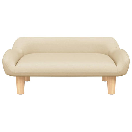 Vidaxxl Hundebett 70x40x24 cm Stoff cremefarben