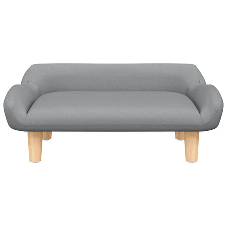 Vidaxxl Hundebett 70x40x24 cm Stoff hellgrau