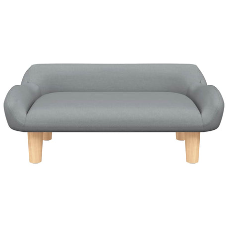 Vidaxxl Hundebett 70x40x24 cm Stoff hellgrau