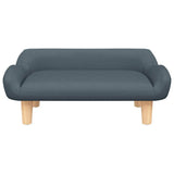 Vidaxl Hundekorb 70x40x24 cm Stoff dunkelgrau