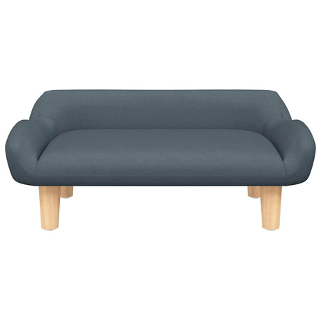 Vidaxl Hundekorb 70x40x24 cm Stoff dunkelgrau
