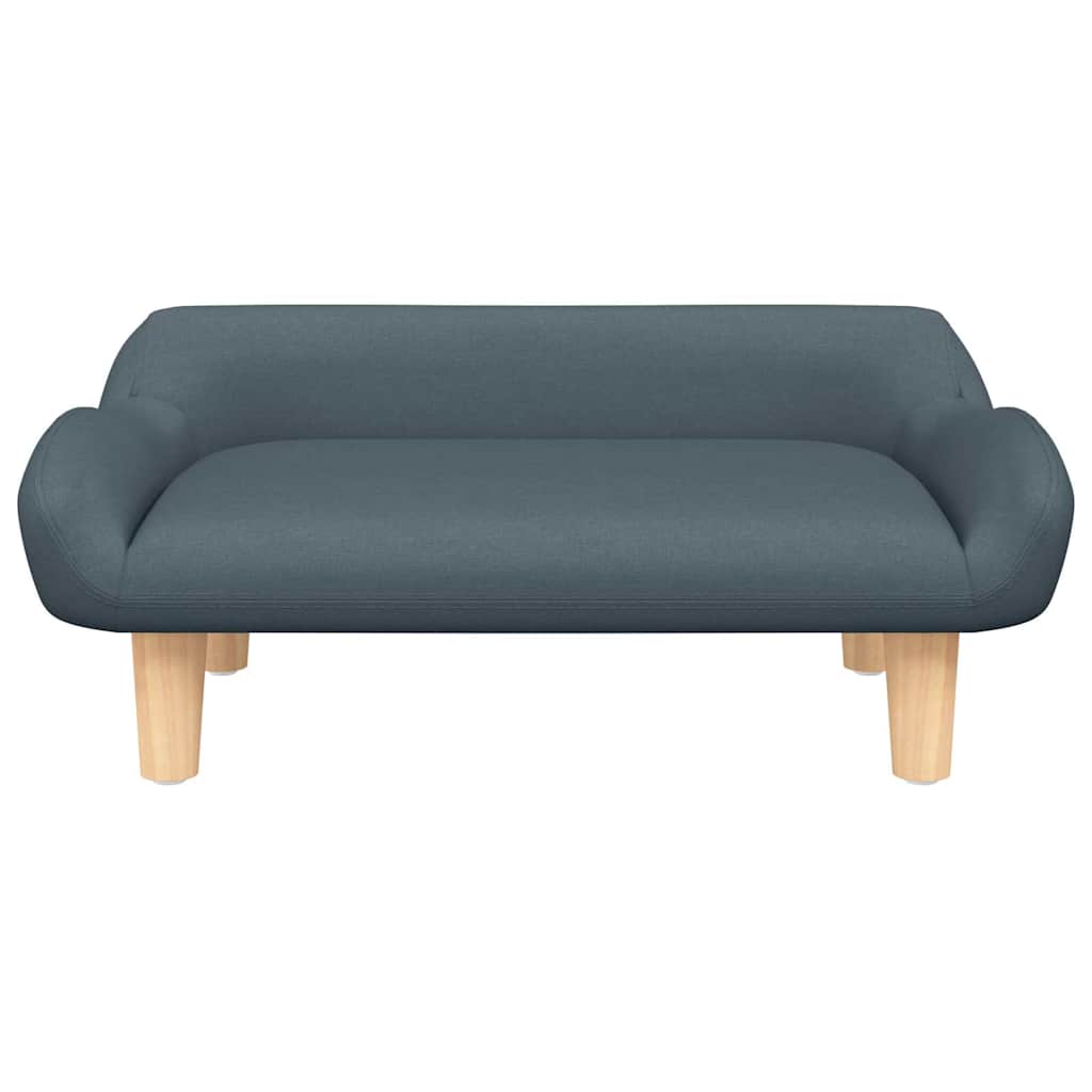 Vidaxl Hundekorb 70x40x24 cm Stoff dunkelgrau