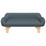 Vidaxl Hundekorb 70x40x24 cm Stoff dunkelgrau
