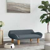 Vidaxl Hundekorb 70x40x24 cm Stoff dunkelgrau