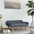 Vidaxl Hundekorb 70x40x24 cm Stoff dunkelgrau