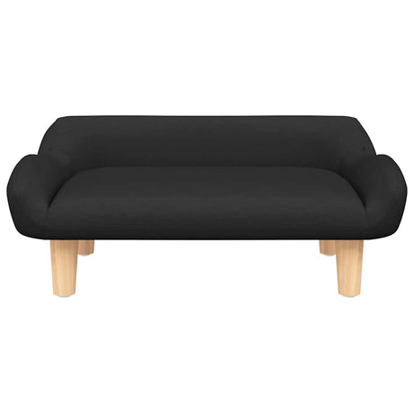 VidaXL Hundebett 70x40x24 cm Stoff schwarz