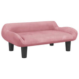 VidaXL Hundebett 70x40x24 cm Samtrosa
