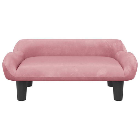 VidaXL Hundebett 70x40x24 cm Samtrosa
