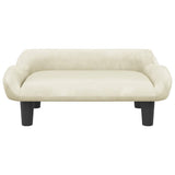 VIDAXL Hundekorb 70x40x24 cm Samtcreme -Colored