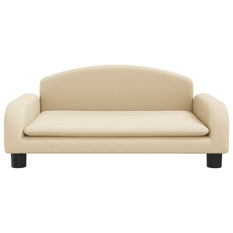 Vidaxxl Hundebett 70x45x30 cm Stoff cremefarben