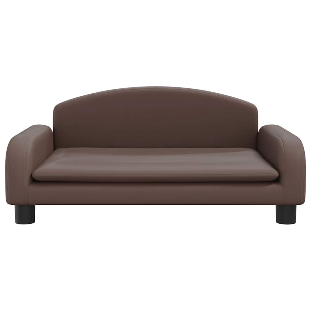 Vidaxxl Hundebett 70x45x30 cm Kunstleder braun